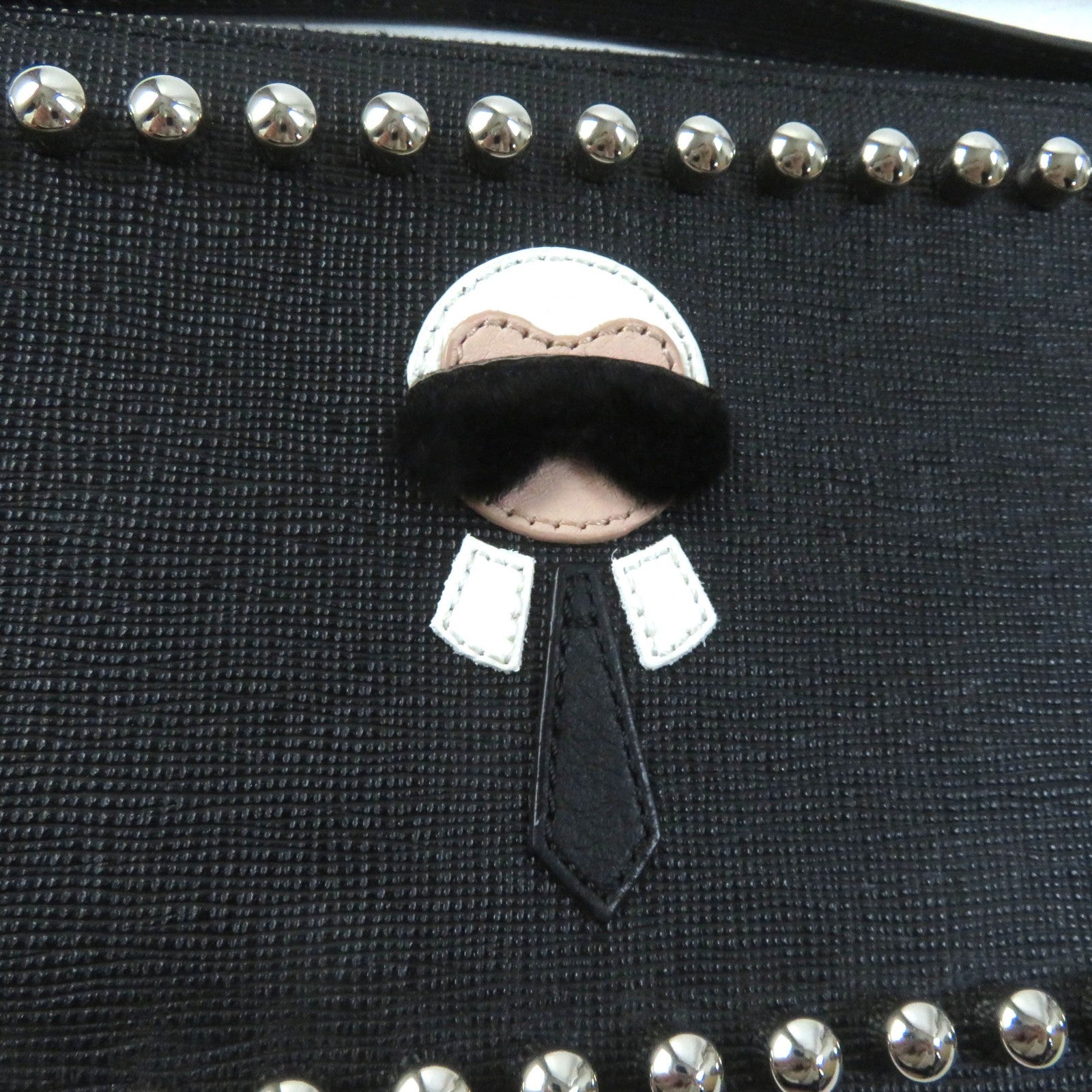 FENDI Pouch 8M0341 Main: Leather black Karito Women Used