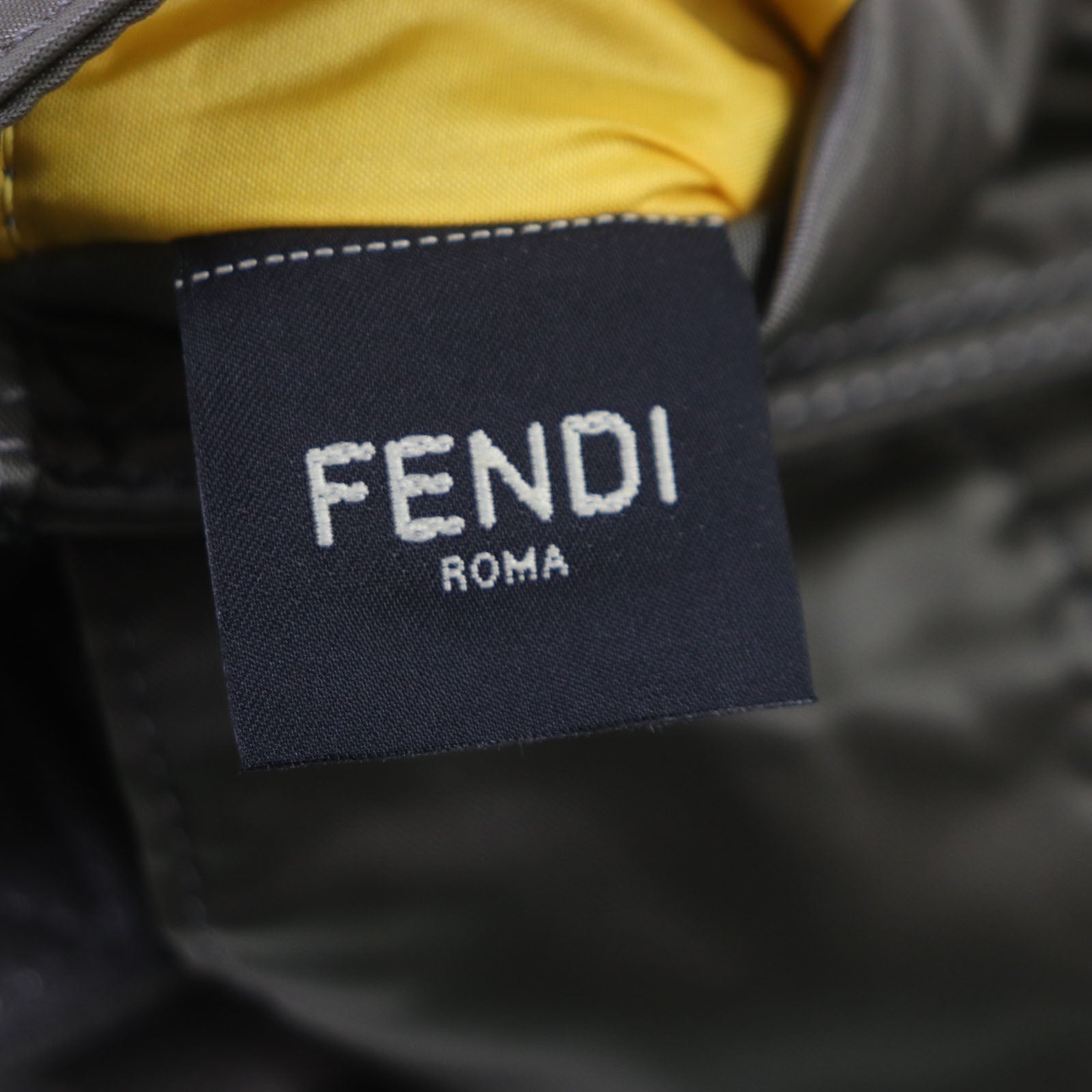 FENDI Sling bag 7AS138 Main: Nylon, Part: Leather Gray type Bucket Mini Phone Case mens Used