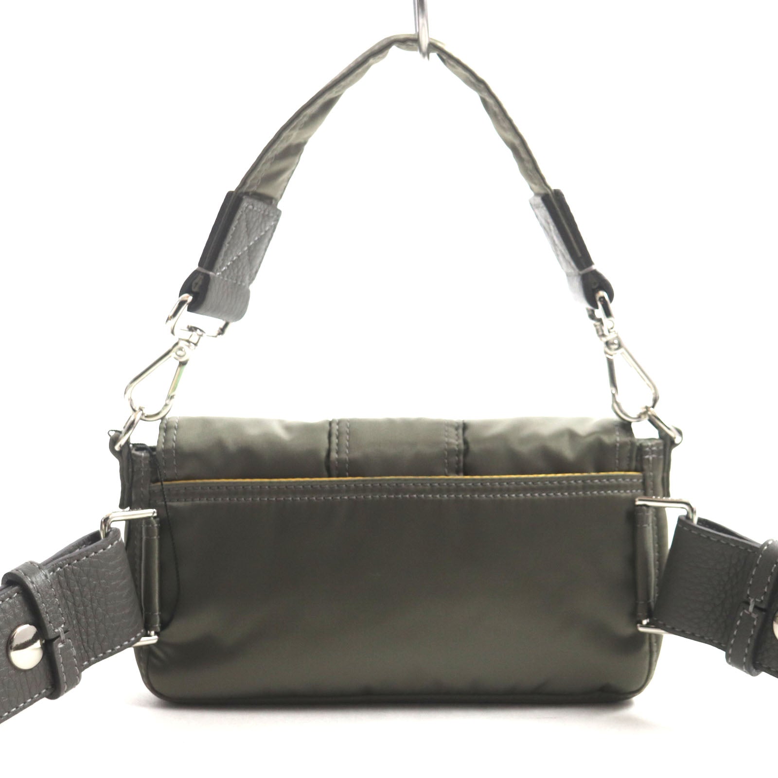 FENDI Sling bag 7AS138 Main: Nylon, Part: Leather Gray type Bucket Mini Phone Case mens Used