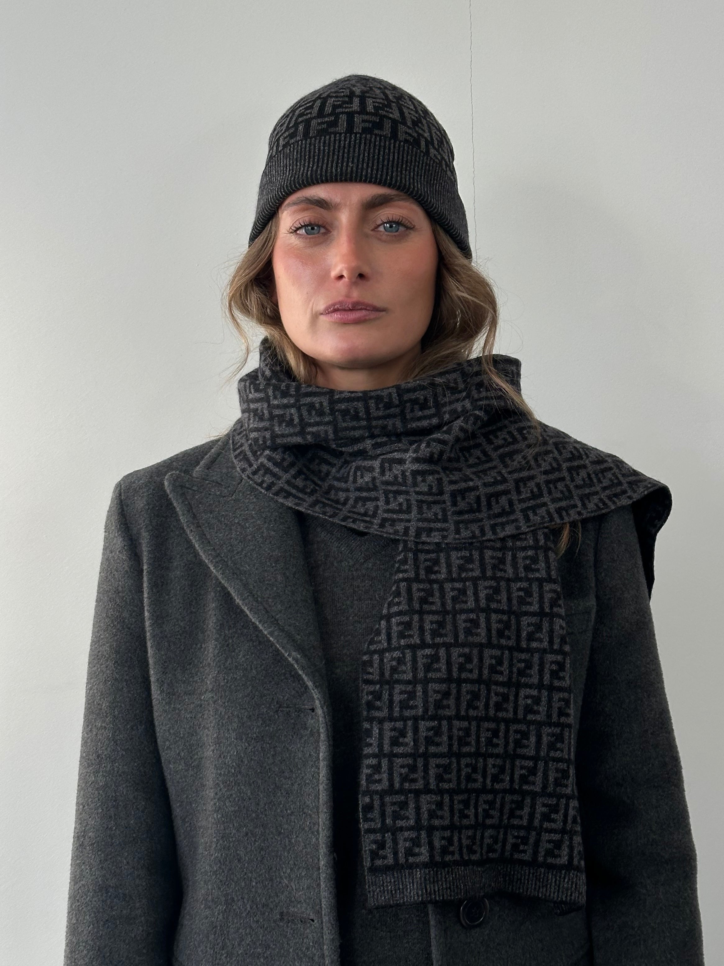 Fendi FF Monogram Pure Wool Scarf