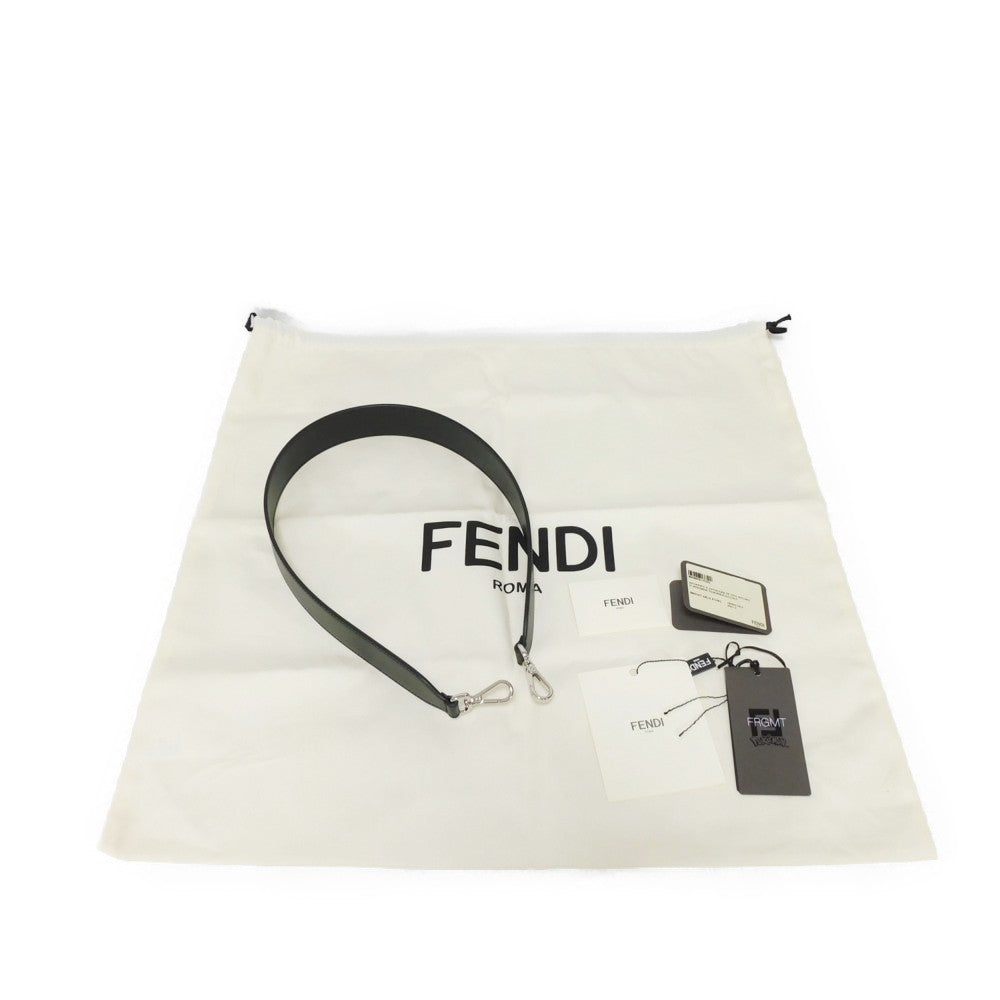 FENDI Tote Bag 8BH357 AR1X F1NPJ canvas khaki logo 2WAY Fragment Pokemon Dragonite Sunshine Tote mens Used