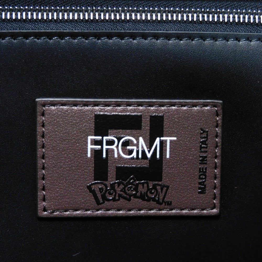 FENDI Tote Bag 8BH357 AR1X F1NPJ canvas khaki logo 2WAY Fragment Pokemon Dragonite Sunshine Tote mens Used