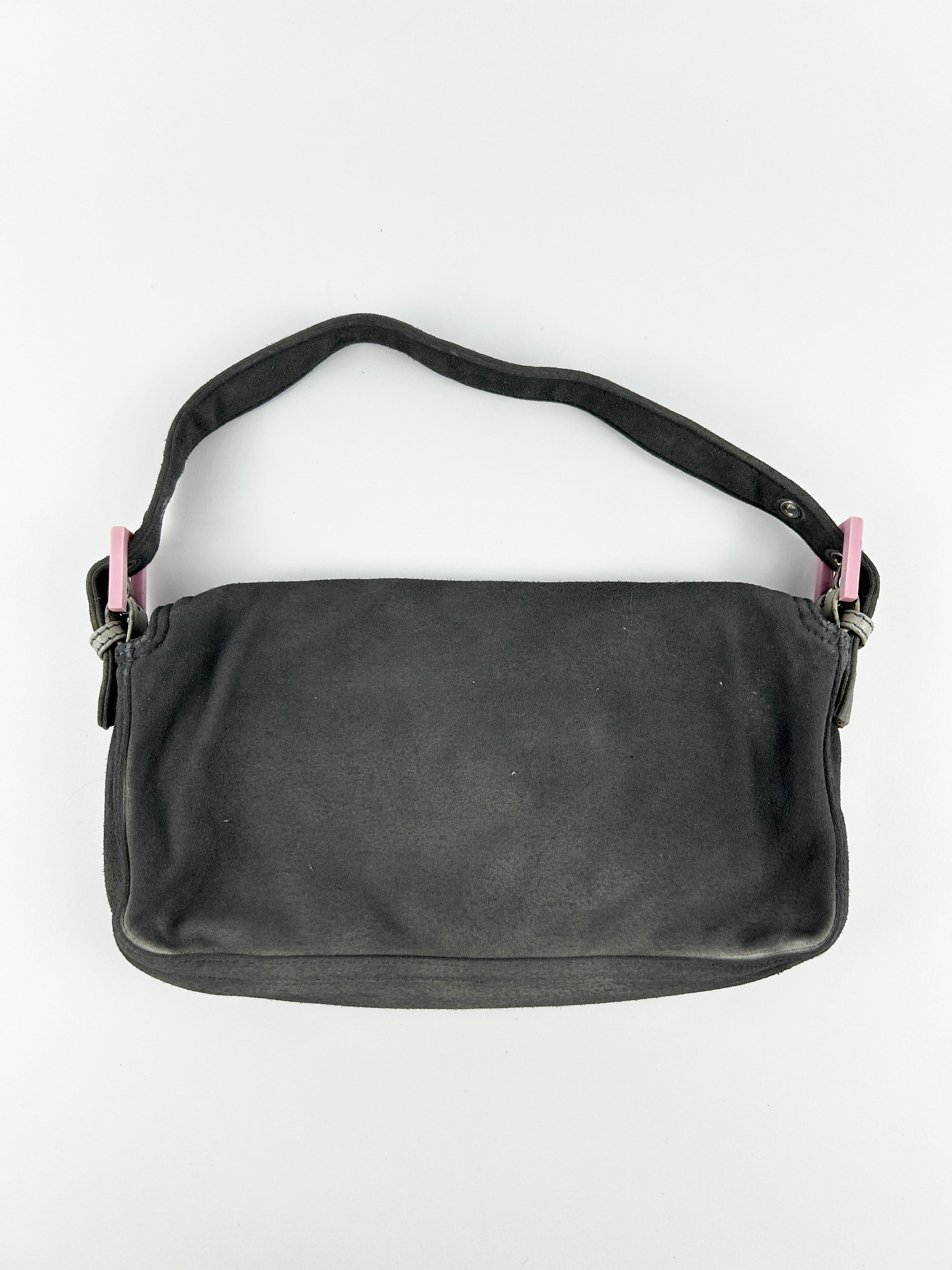Vintage Fendi FF Jersey Cloth Baguette Shoulder Bag