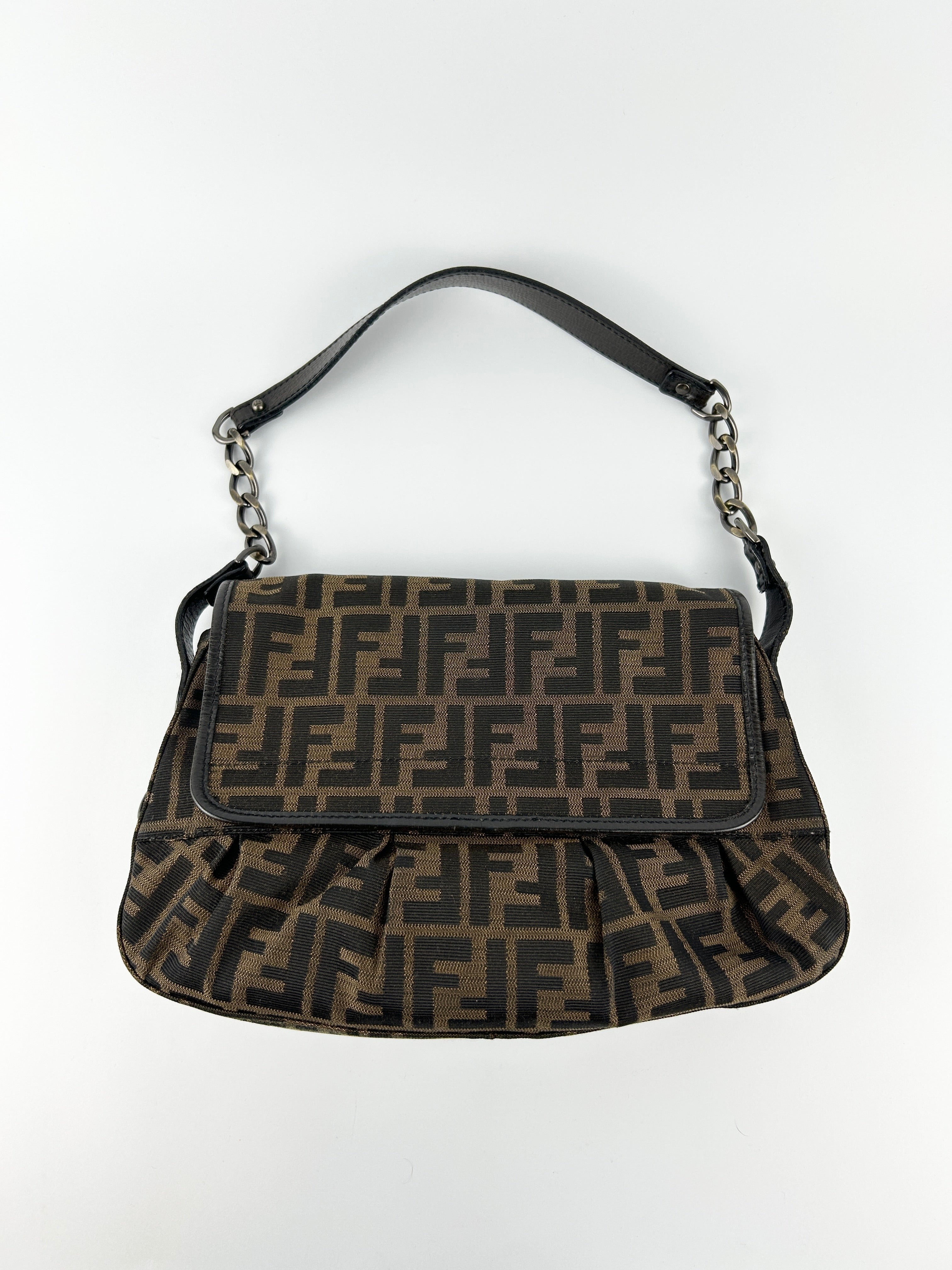 Fendi Zucca Tobacco Shoulder Bag