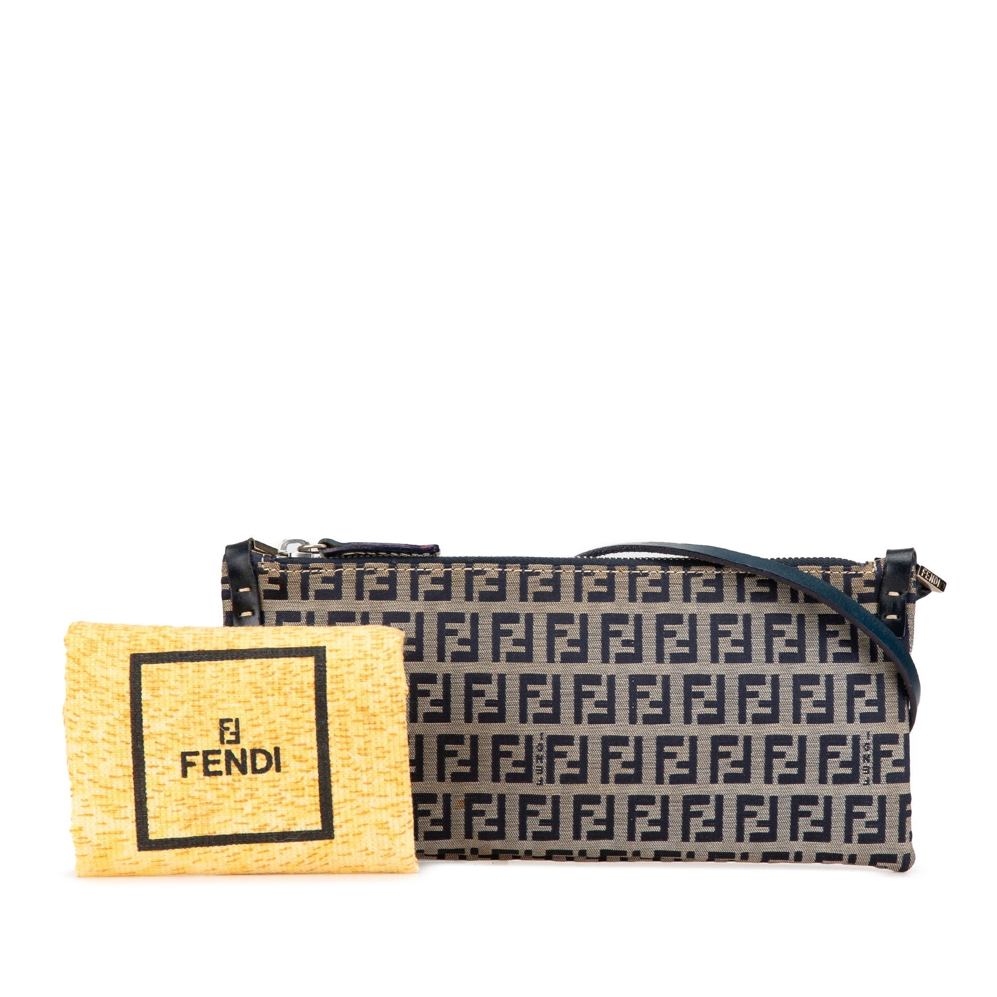Gray Fendi Zucchino Canvas Crossbody