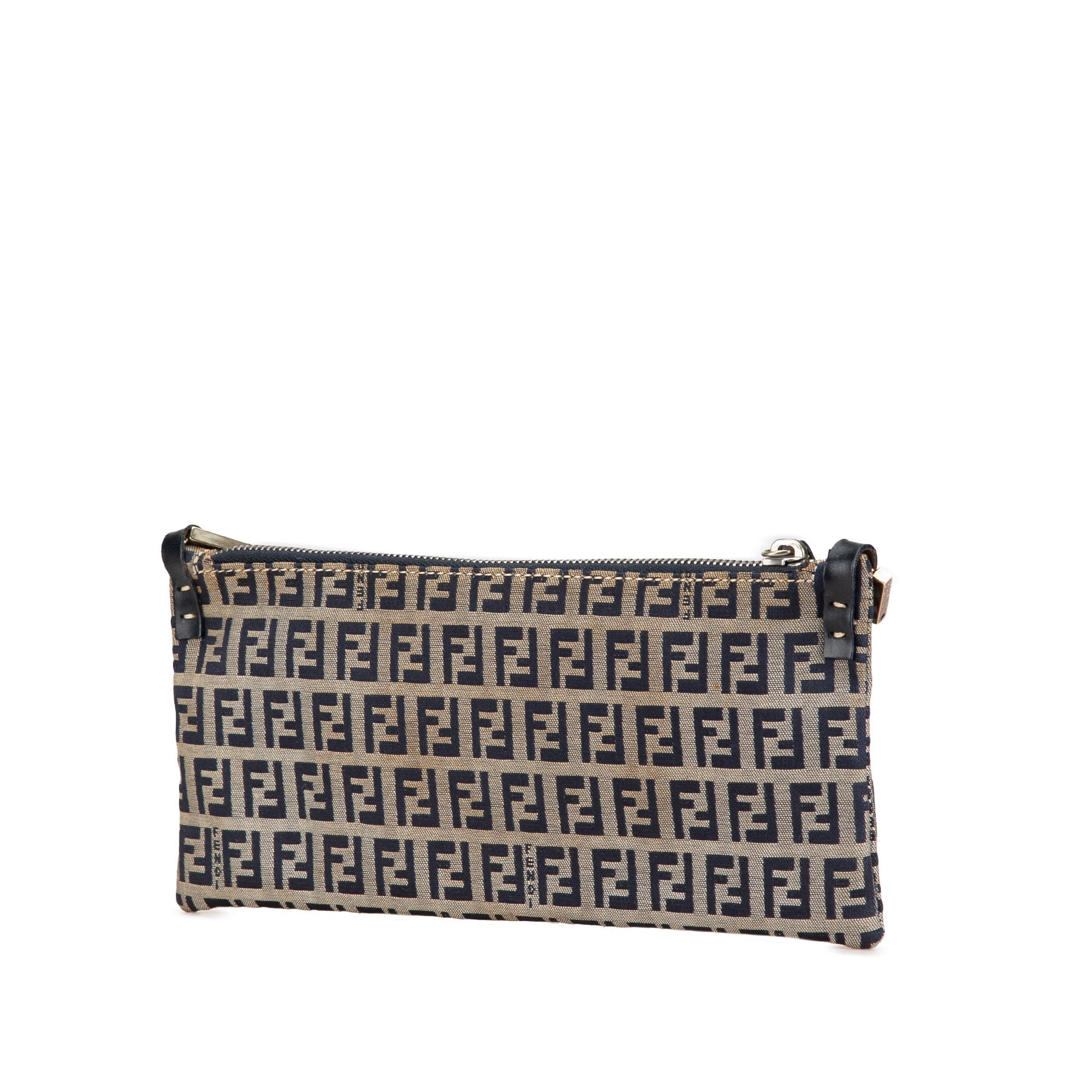 Gray Fendi Zucchino Canvas Crossbody