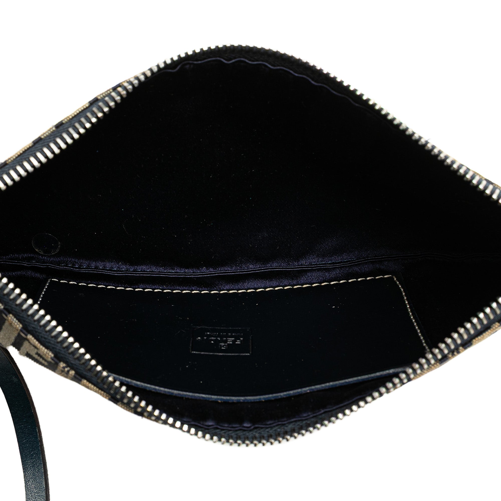 Gray Fendi Zucchino Canvas Crossbody