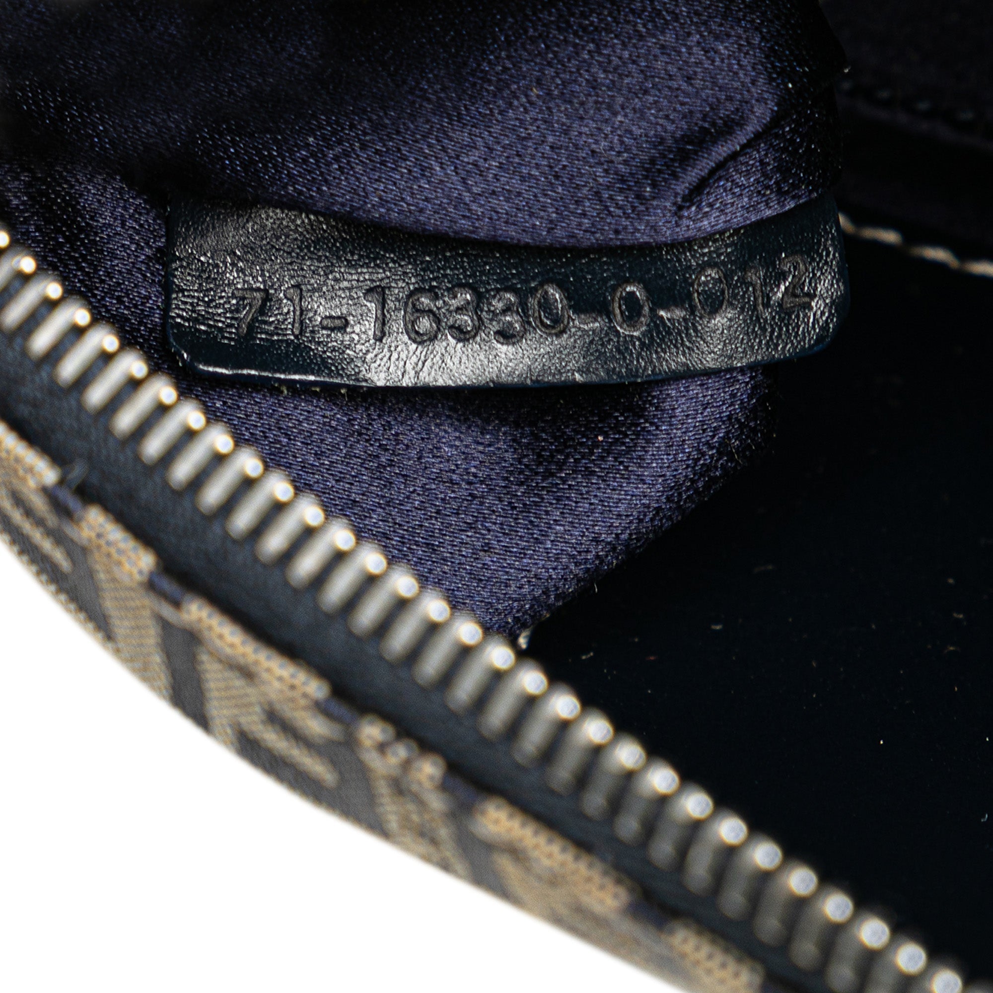 Gray Fendi Zucchino Canvas Crossbody