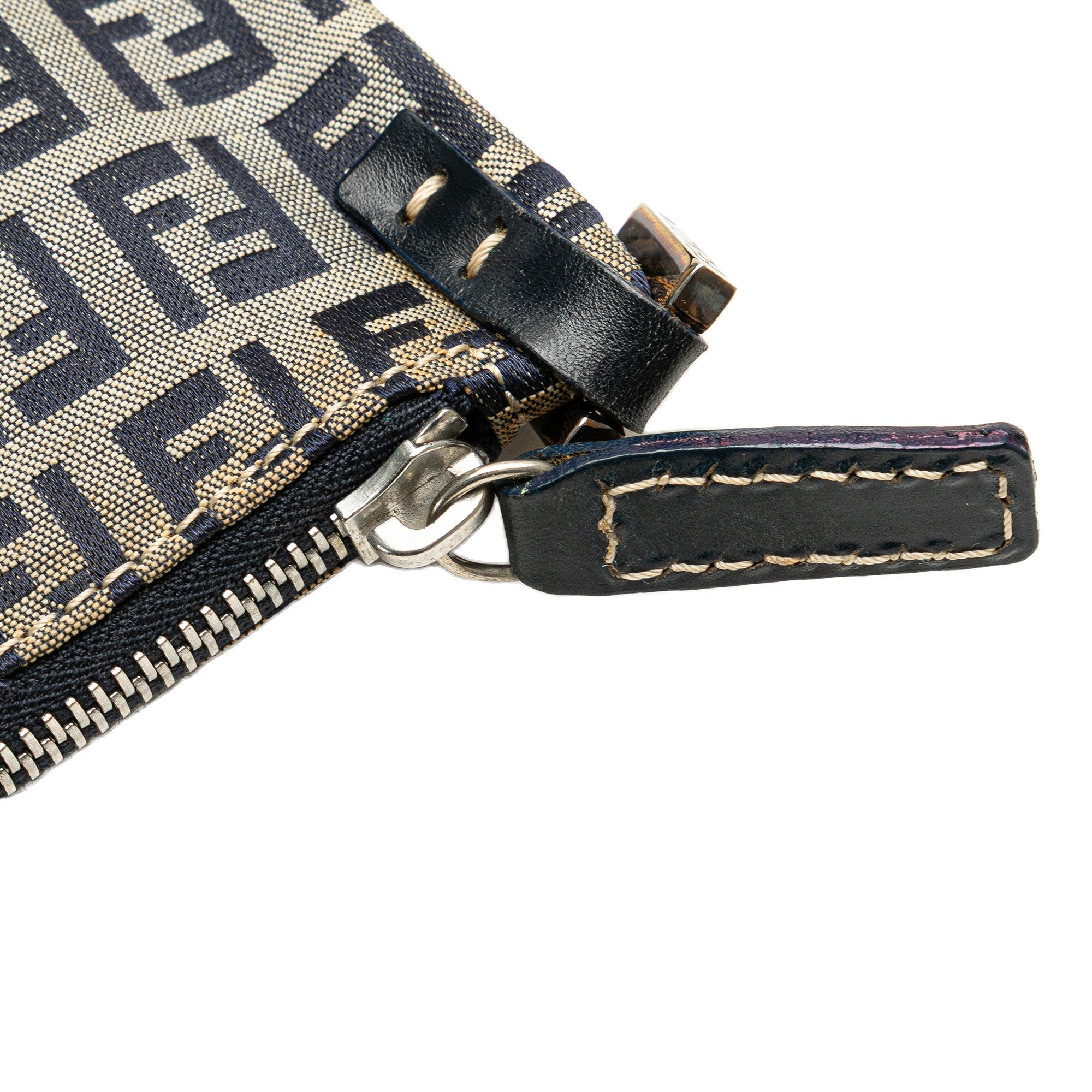Gray Fendi Zucchino Canvas Crossbody