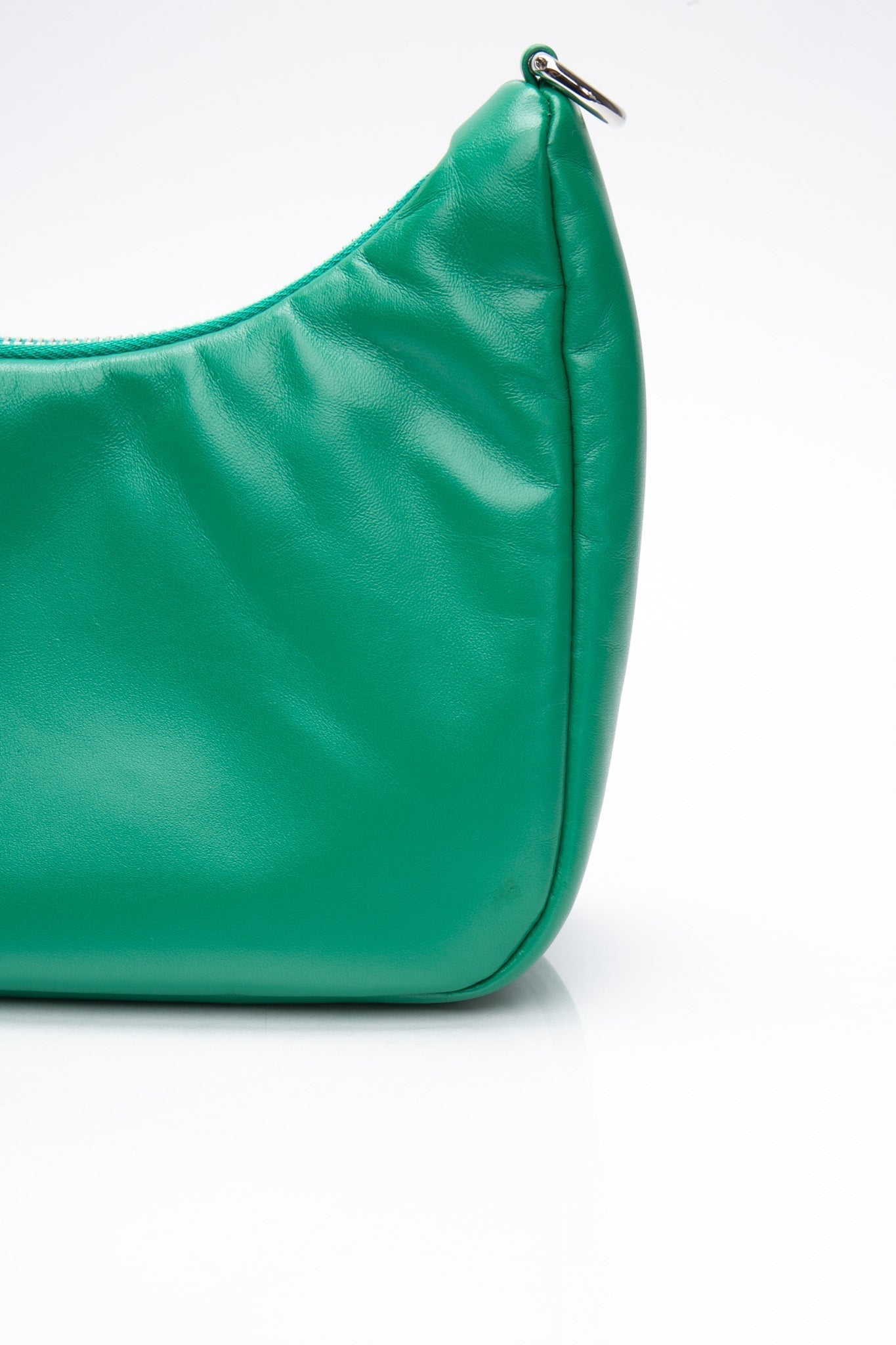 PRADA Mango Green Padded Nappa-Leather Prada Re-Edition 2005 Shoulder Bag