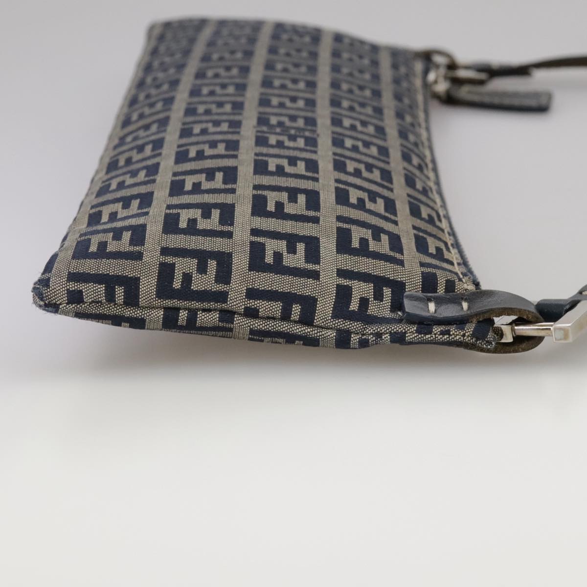 Fendi Zucchino Navy Canvas Shoulder Bag ()