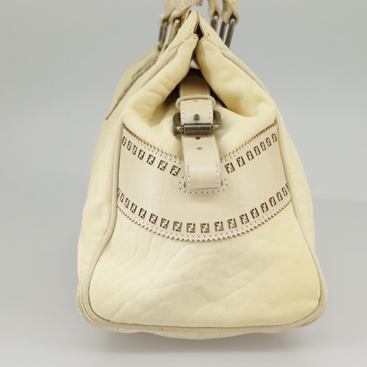 Fendi Etniko Beige Leather Handbag ()