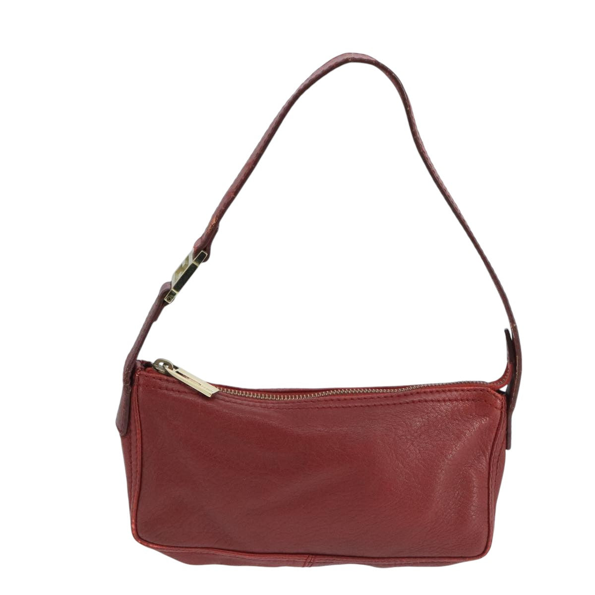 Fendi Burgundy Leather Shoulder Bag ()