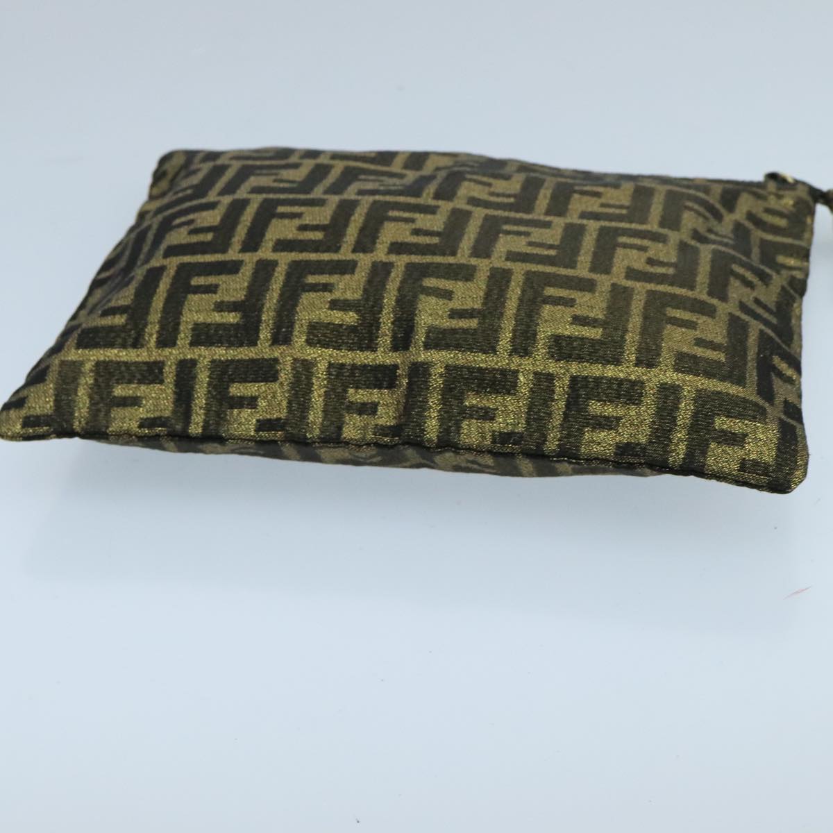 Fendi Brown Canvas Clutch Bag ()
