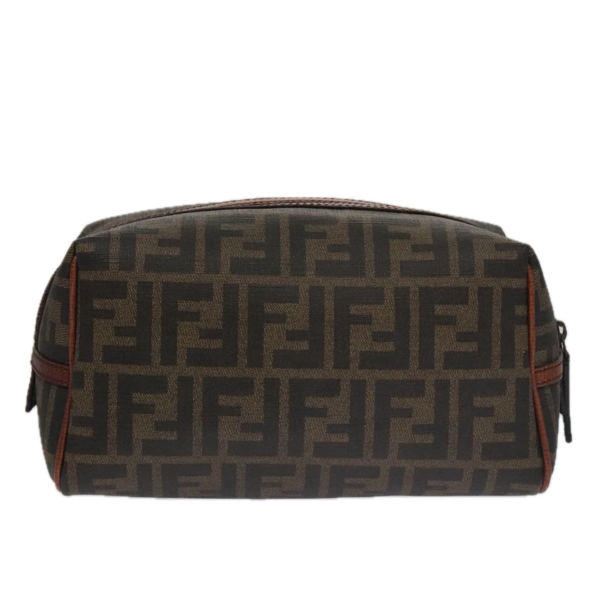 Fendi Ff Brown Canvas Clutch Bag ()