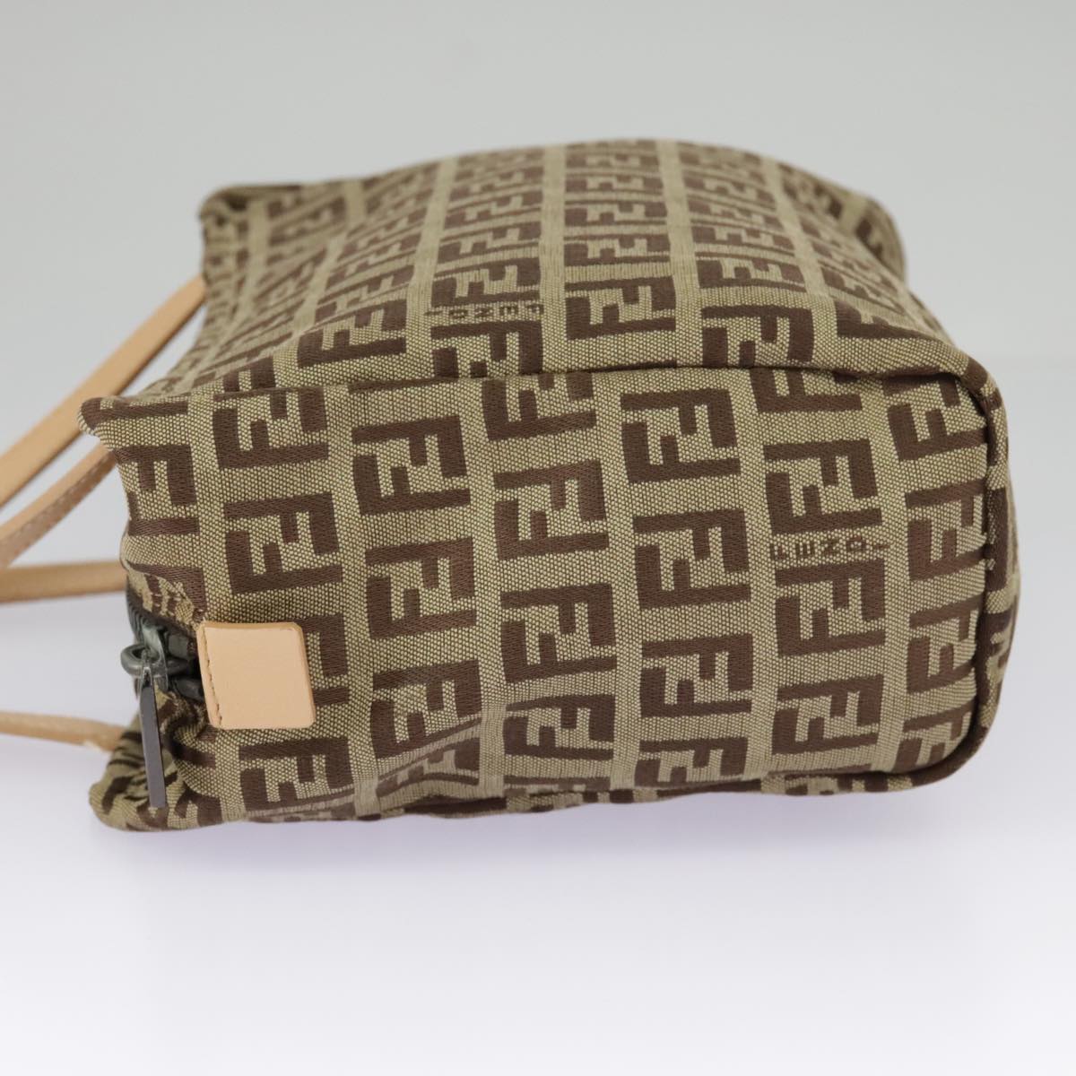 Fendi Zucchino Beige Canvas Handbag ()