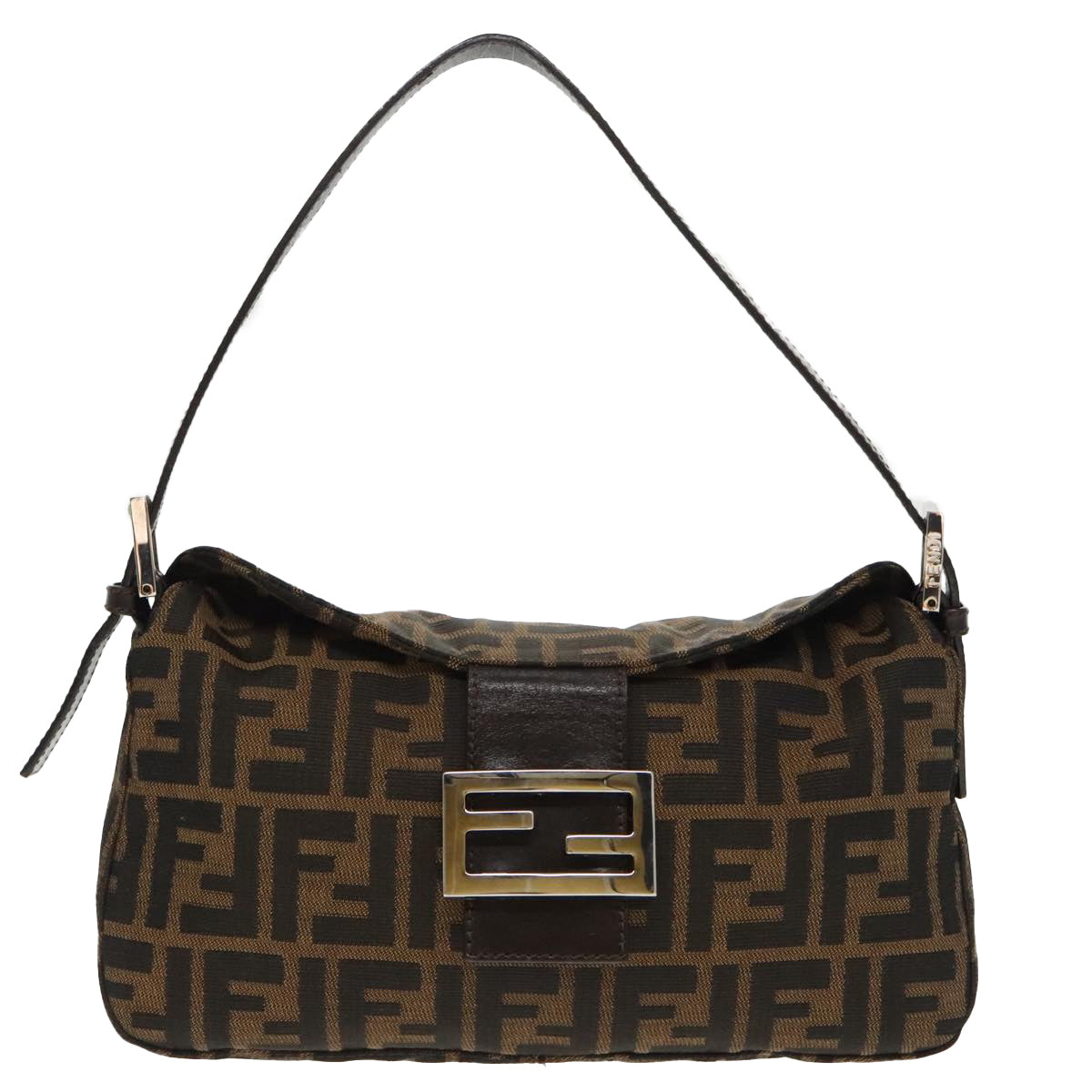 Fendi Brown Canvas Shoulder Bag ()