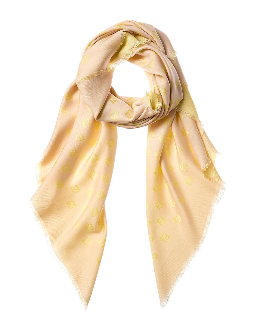 Fendi Ff Silk & Wool-Blend Shawl