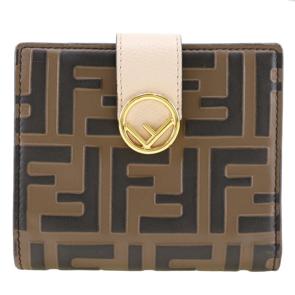 Fendi Lei Selleria Brown Leather Wallet ()