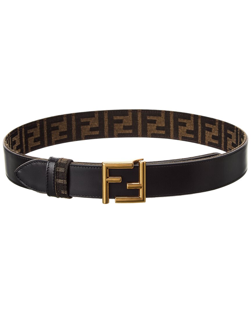 Fendi Ff Reversible Leather Belt