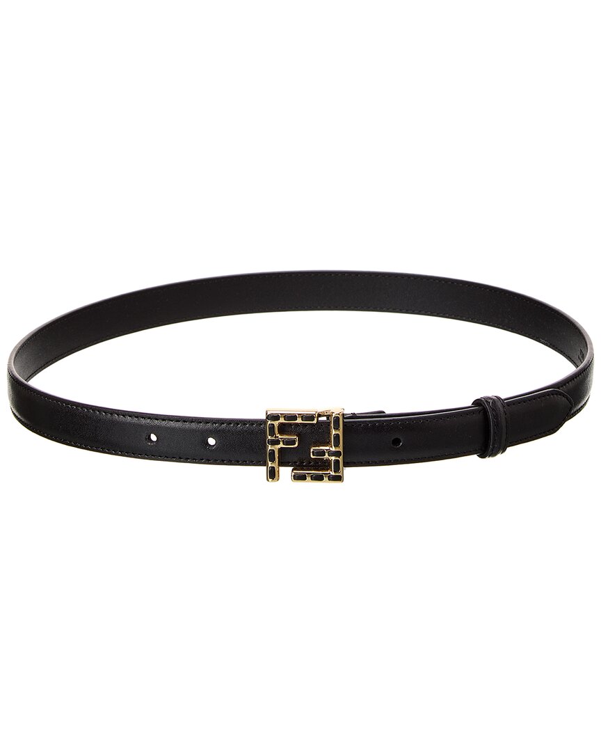 Fendi Ff Buckle Leather Belt