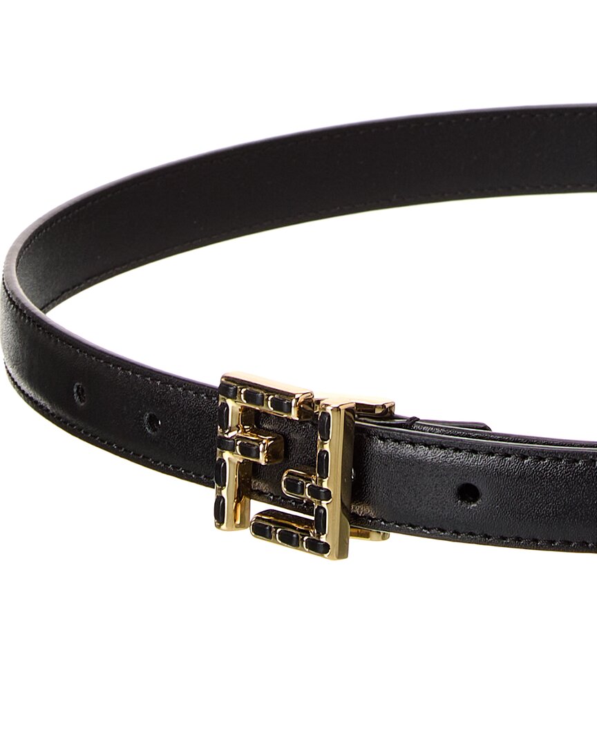 Fendi Ff Buckle Leather Belt