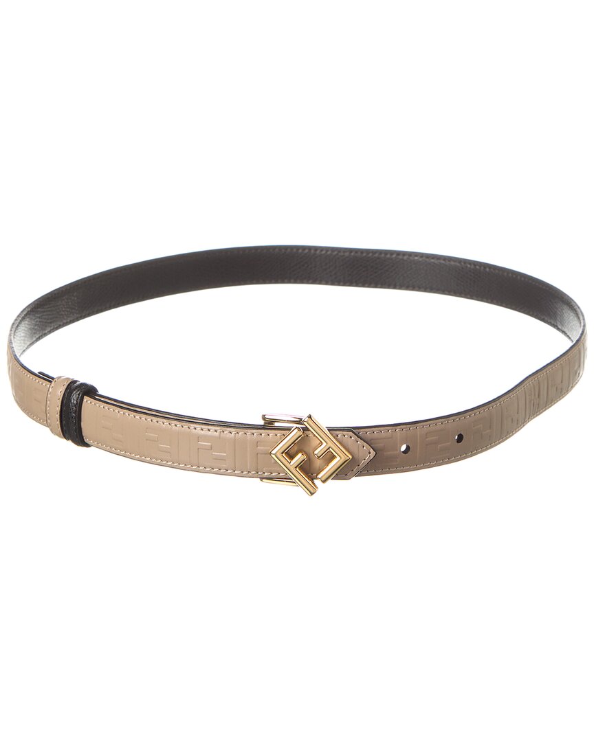 Fendi Ff Diamonds Reversible Leather Belt