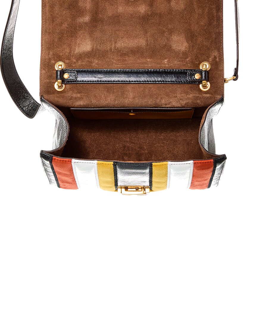 Fendi Kan U Leather & Suede Shoulder Bag ( )