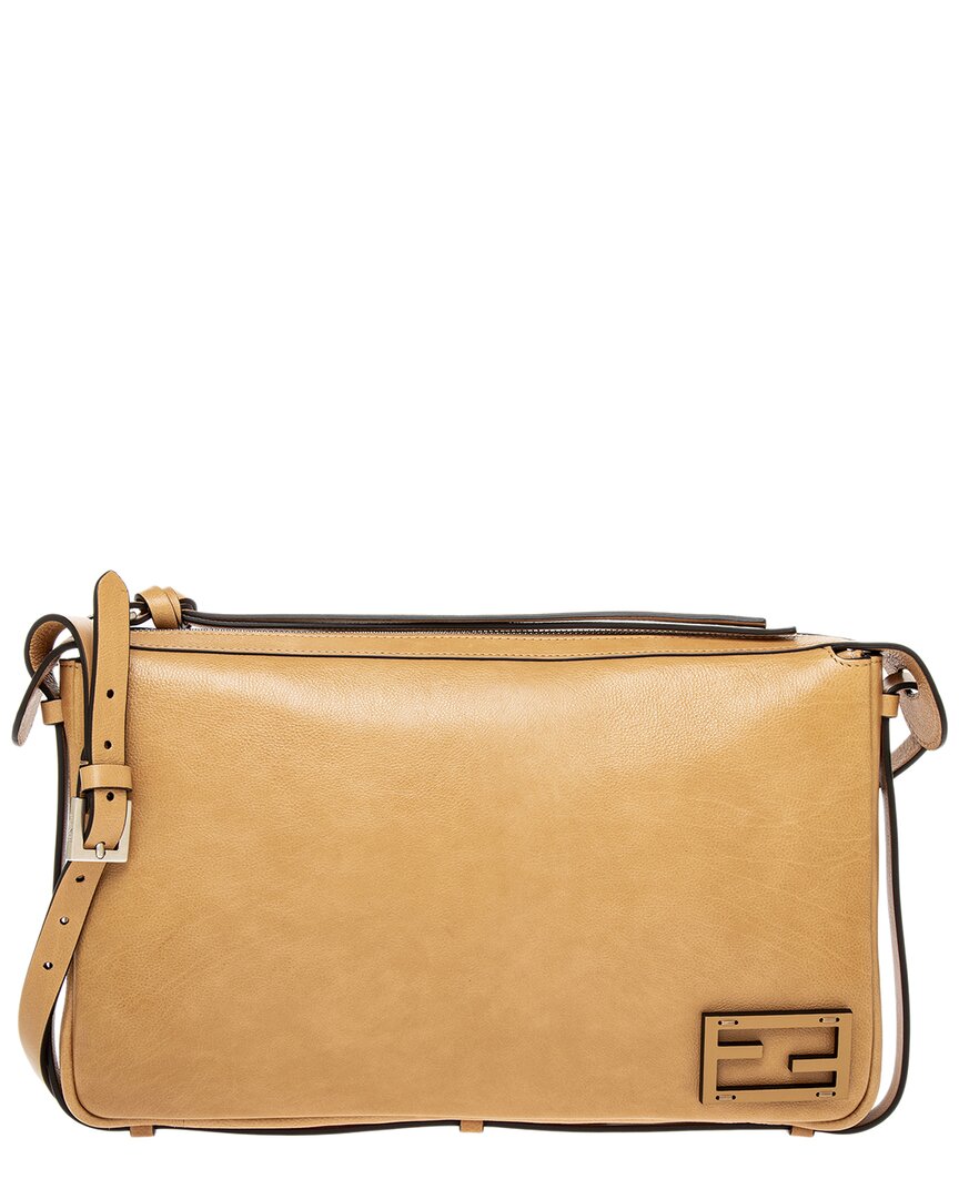 Fendi Simply Fendi Medium Leather Shoulder Bag
