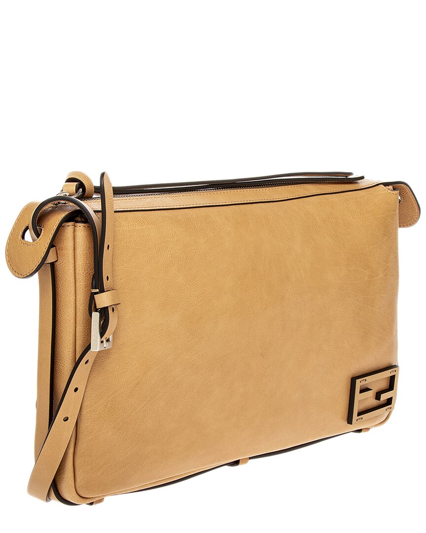Fendi Simply Fendi Medium Leather Shoulder Bag