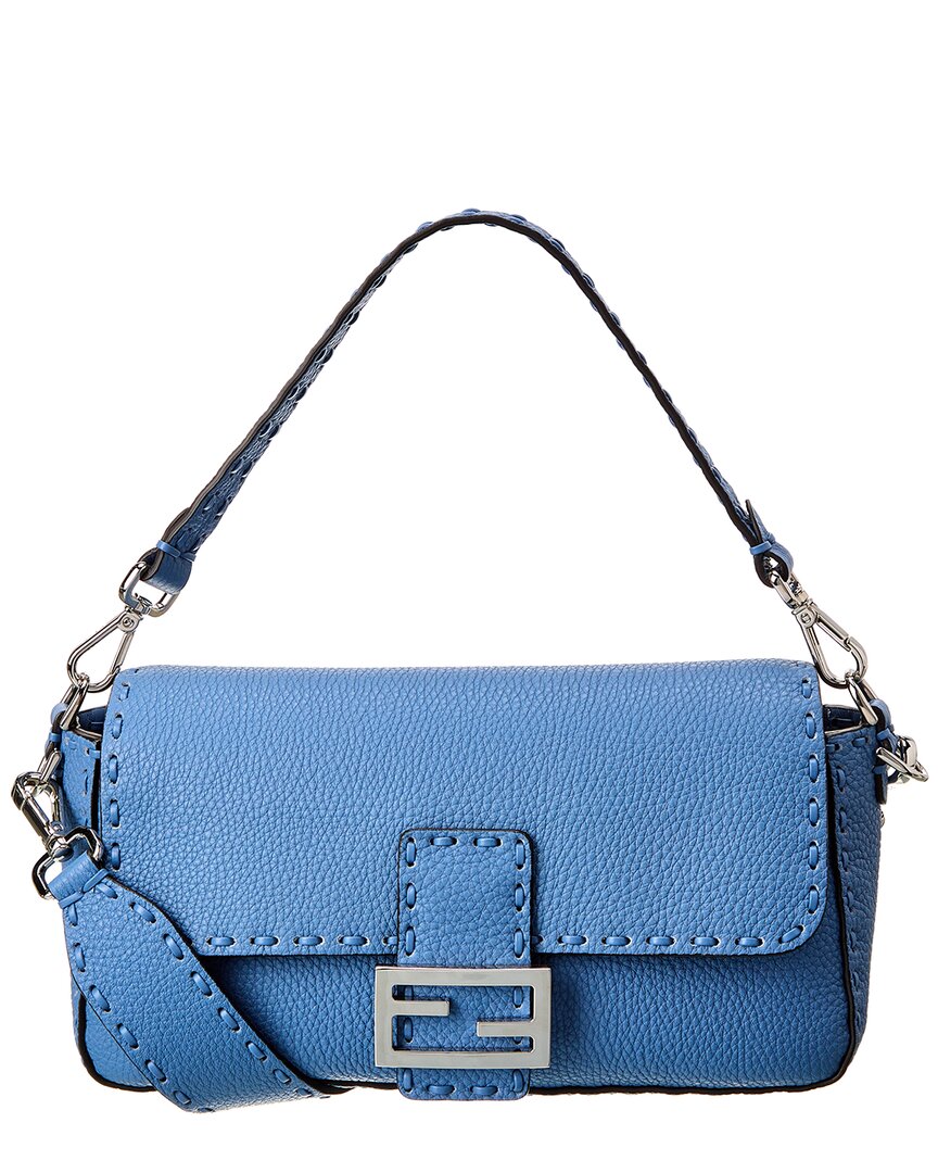 Fendi Baguette Leather Shoulder Bag