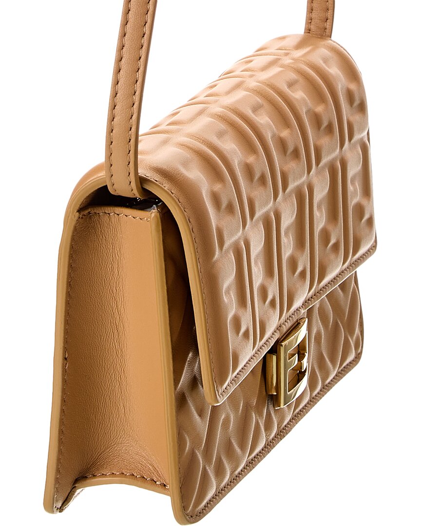 Fendi Baguette Ff Leather Wallet On Chain