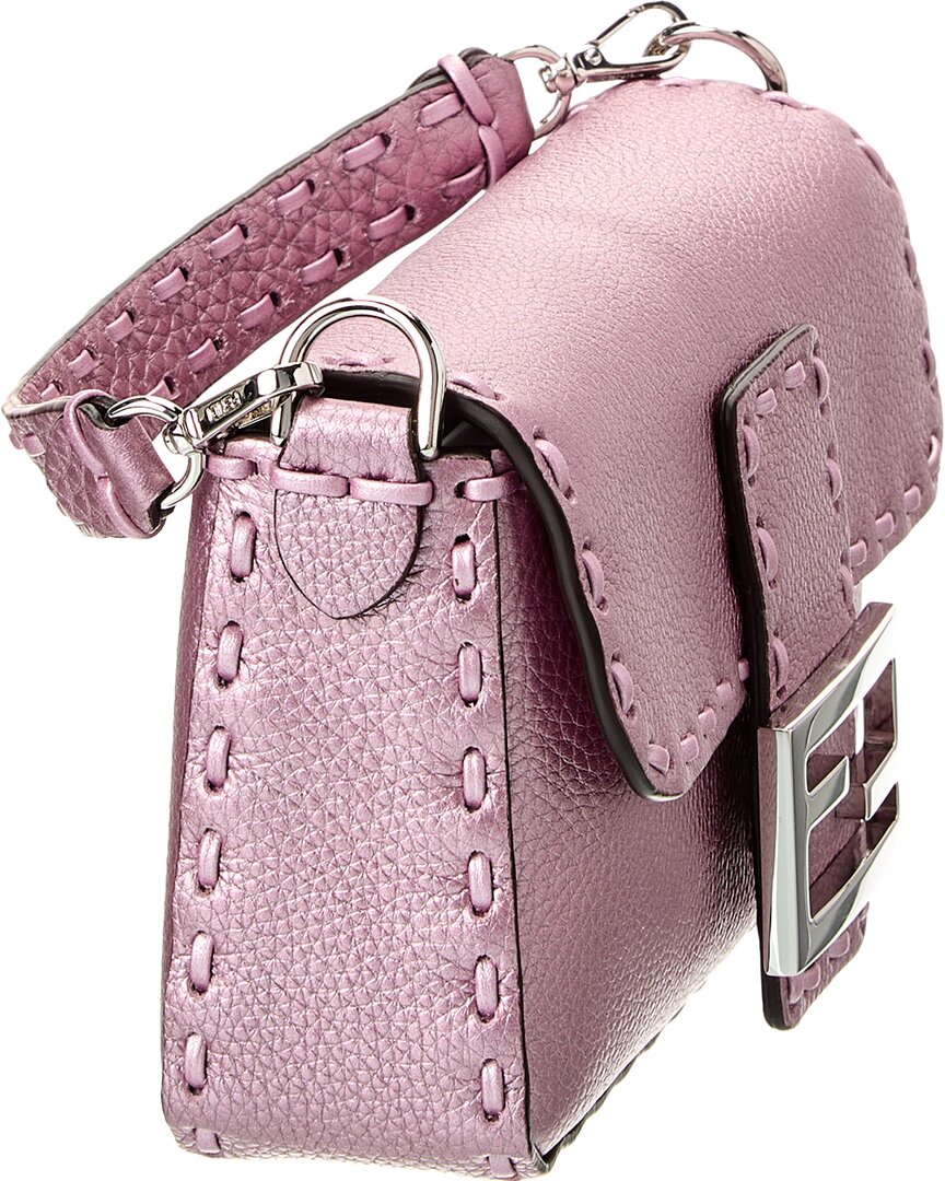 Fendi Baguette Mini Leather Shoulder Bag