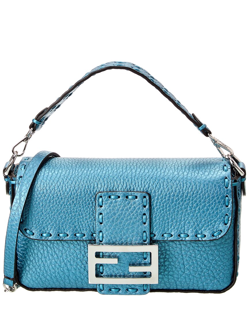 Fendi Baguette Mini Leather Shoulder Bag