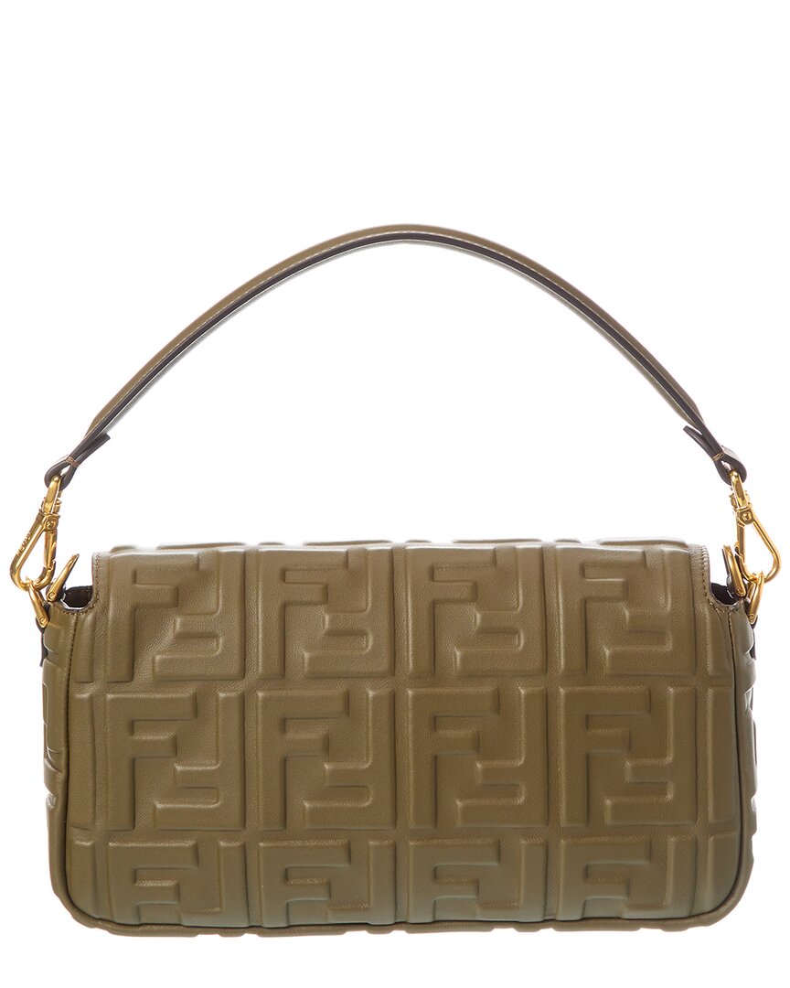 Fendi Baguette Ff Leather Shoulder Bag