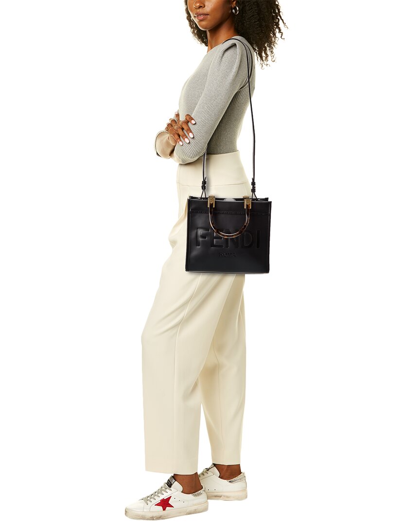 Fendi Sunshine Small Leather Tote
