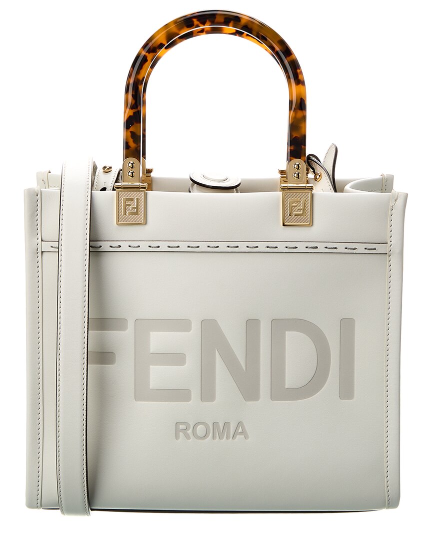 Fendi Sunshine Small Leather Tote