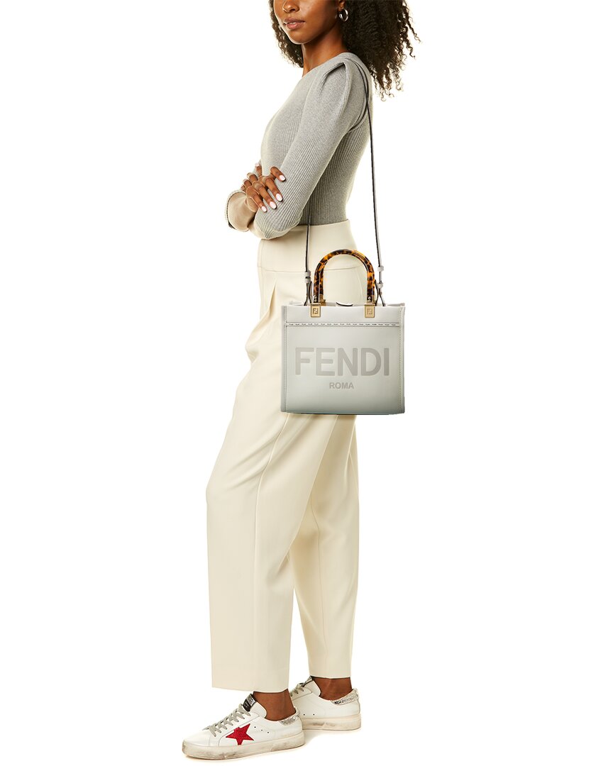 Fendi Sunshine Small Leather Tote