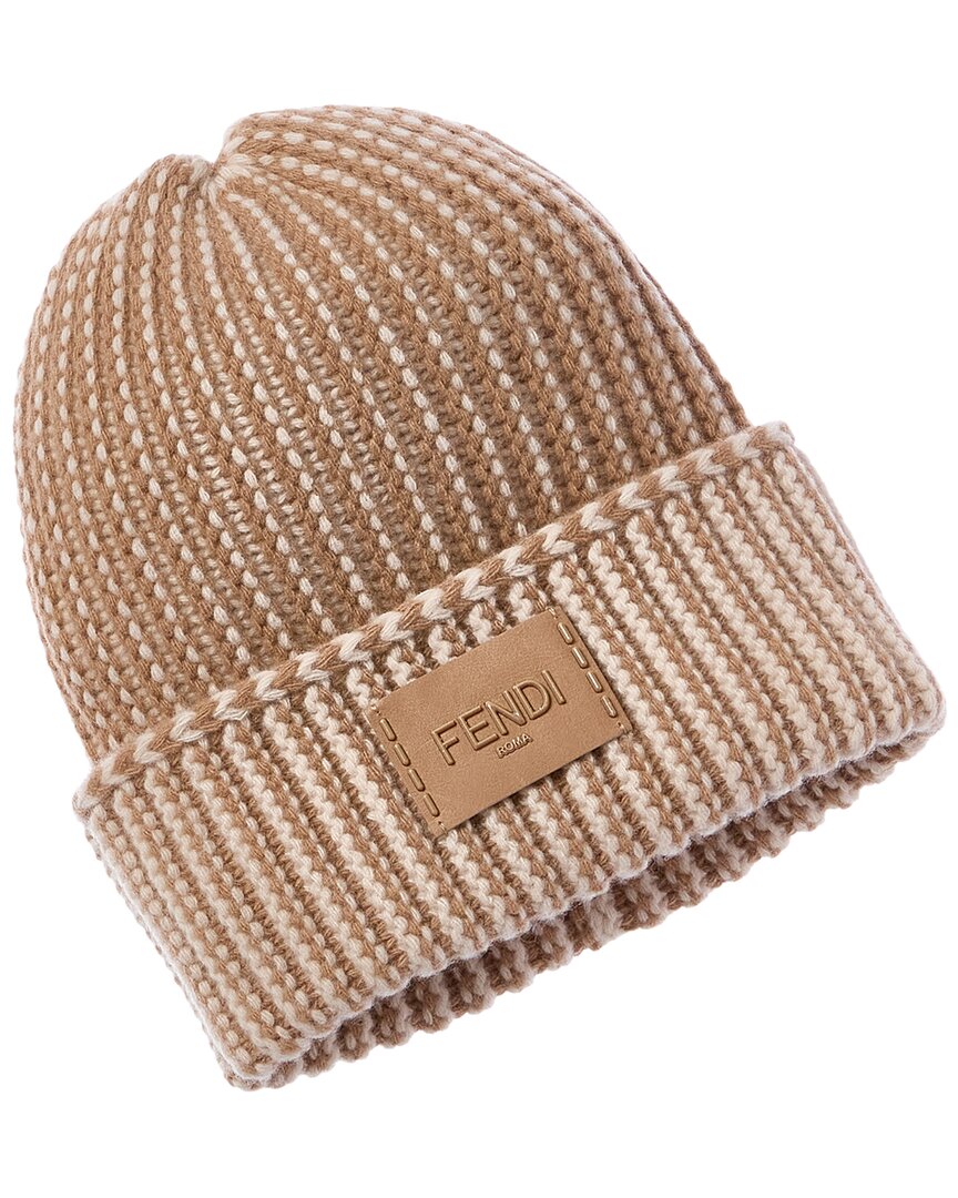 Fendi Logo Wool Beanie