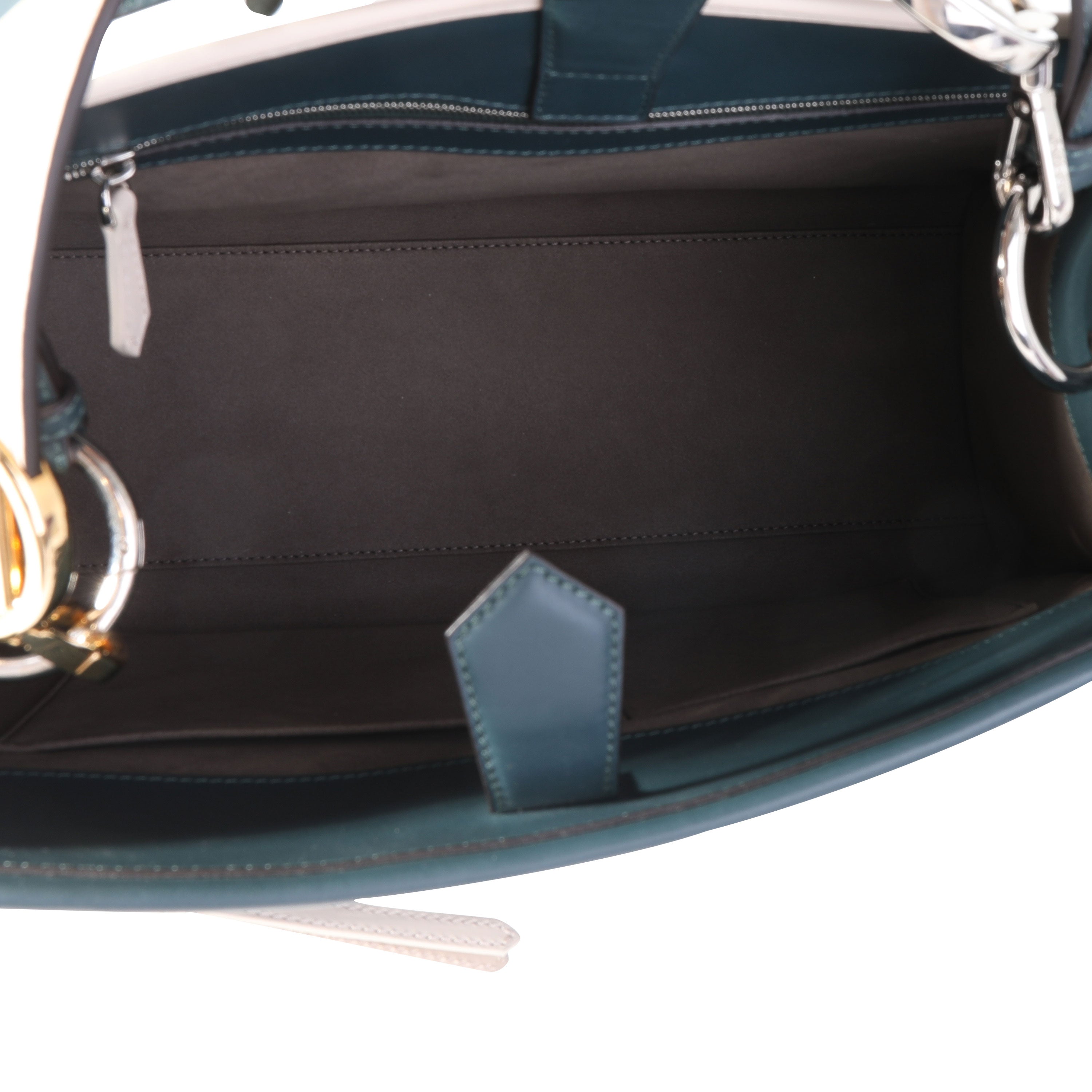 Fendi Amazonia & Camellia Leather Medium Runaway Bag