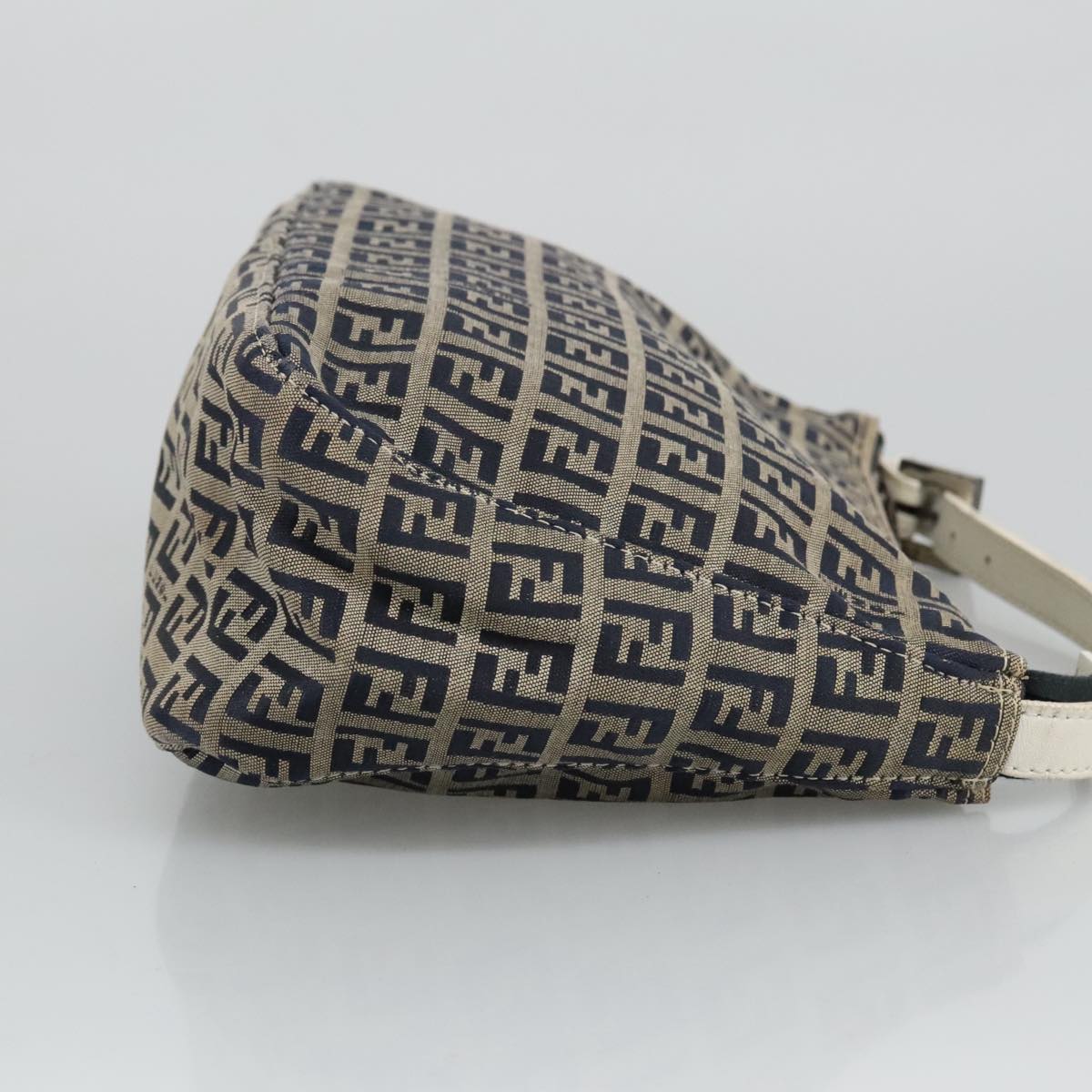 Fendi Zucchino Navy Canvas Handbag ()