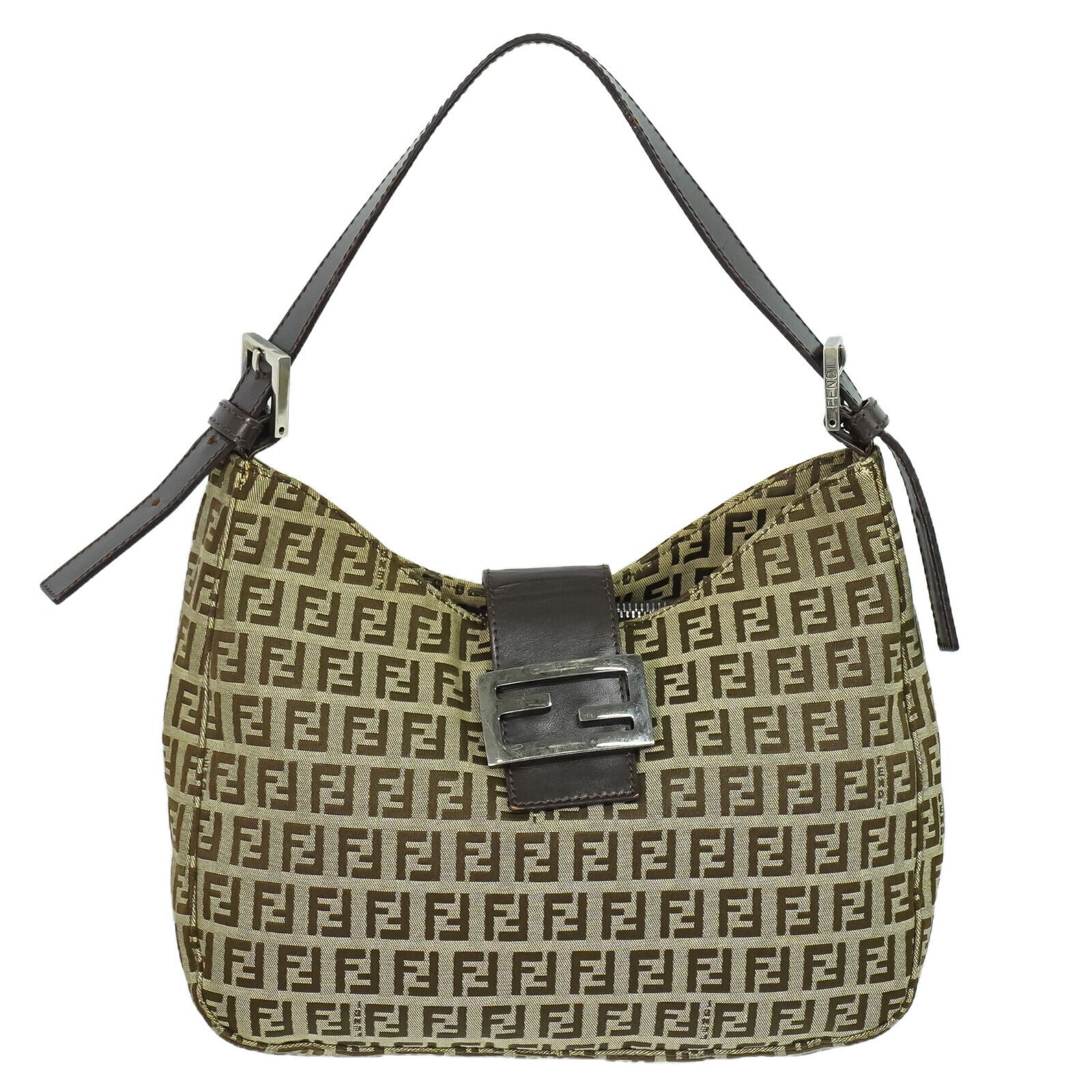 Fendi Brown Canvas Handbag ()
