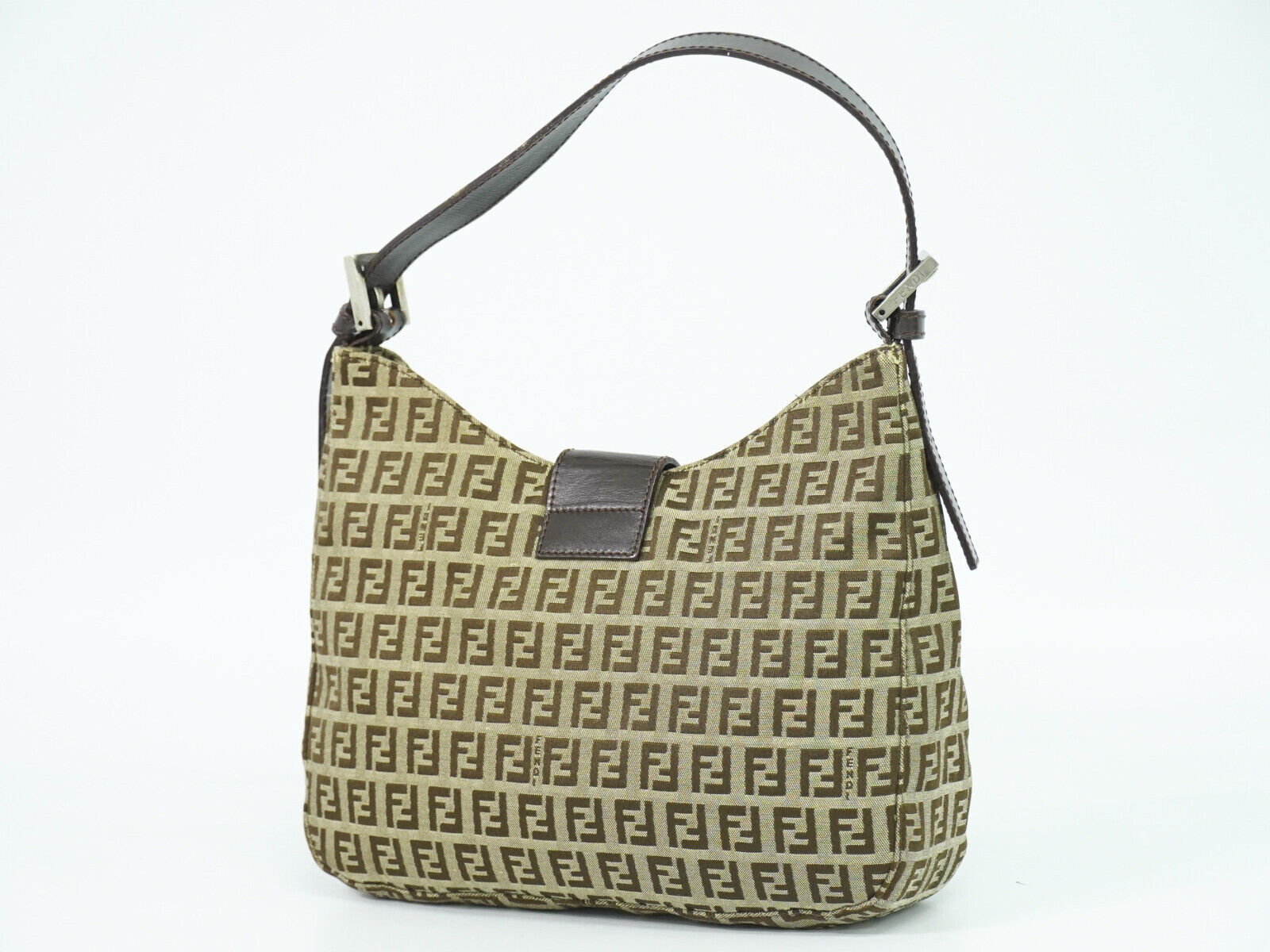 Fendi Brown Canvas Handbag ()