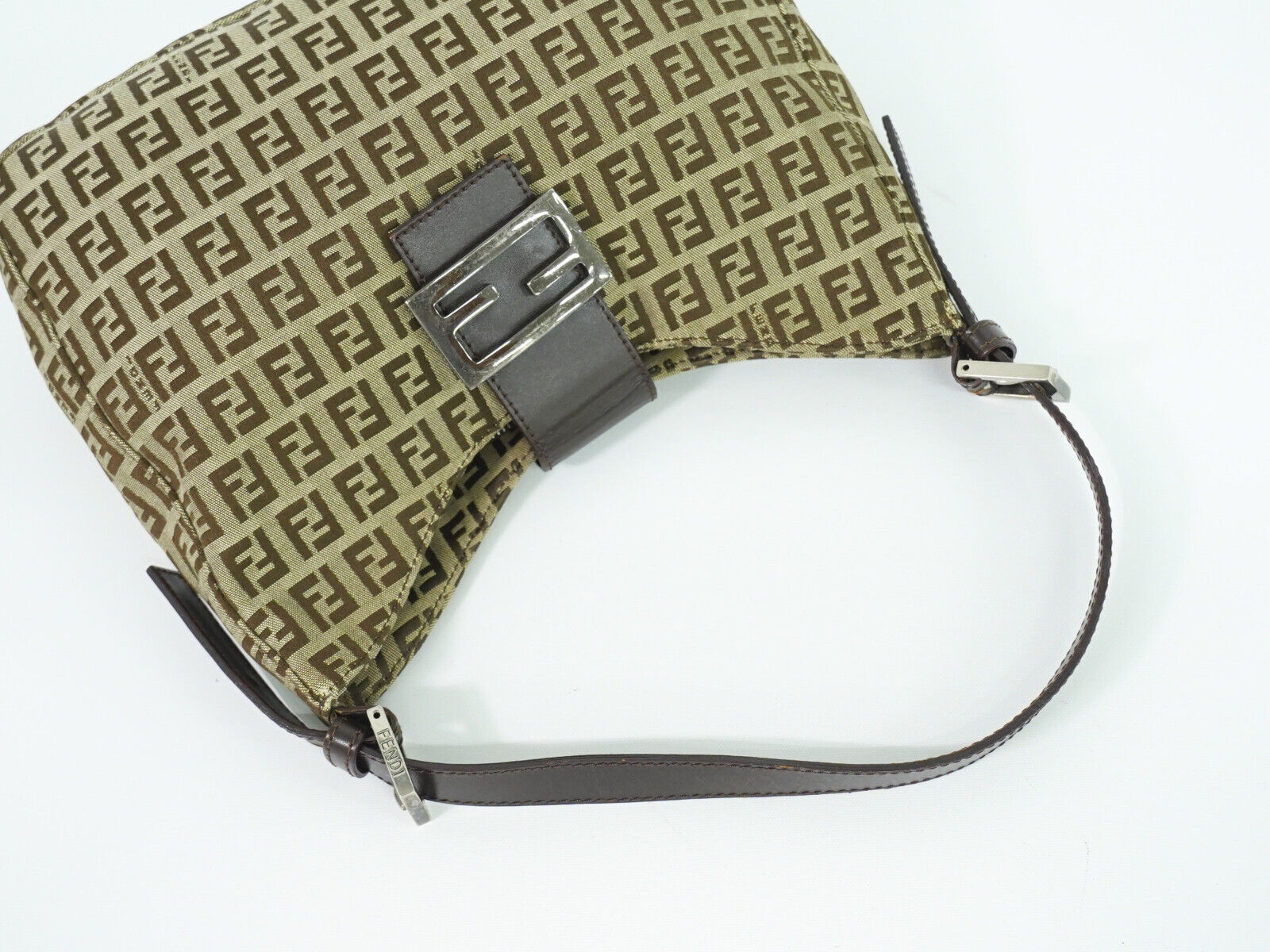 Fendi Brown Canvas Handbag ()