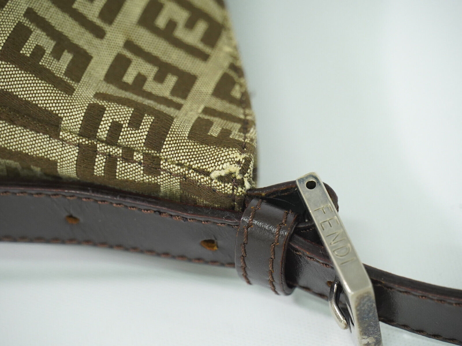 Fendi Brown Canvas Handbag ()