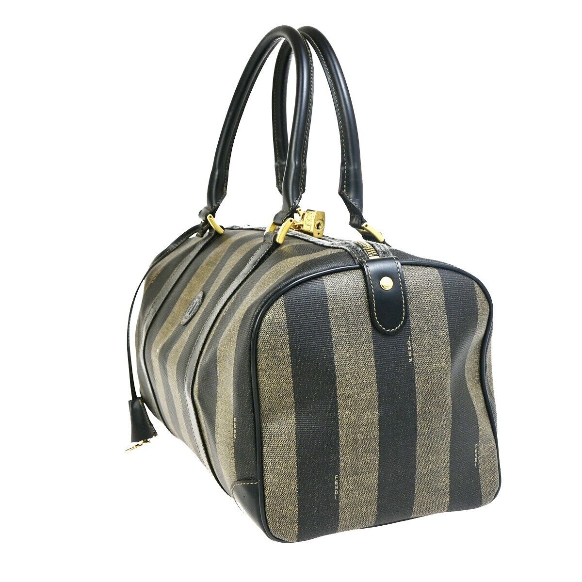 Fendi Pecan Brown Canvas Handbag ()