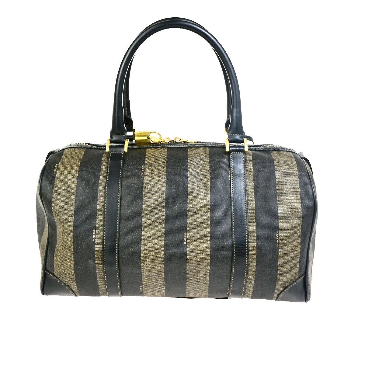 Fendi Pecan Brown Canvas Handbag ()