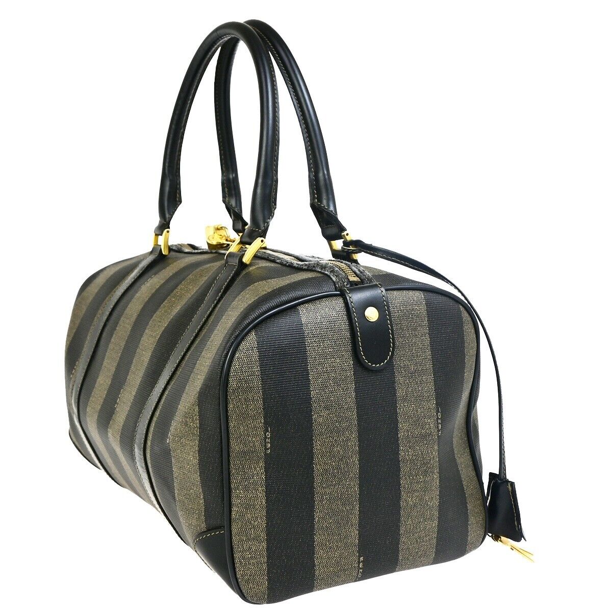 Fendi Pecan Brown Canvas Handbag ()