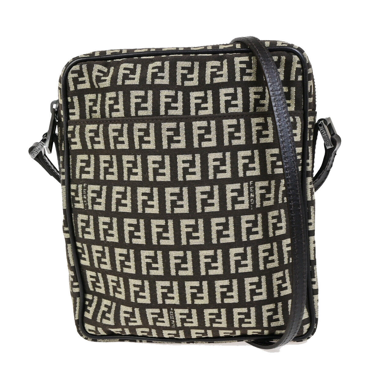 Fendi Brown Canvas Shoulder Bag ()