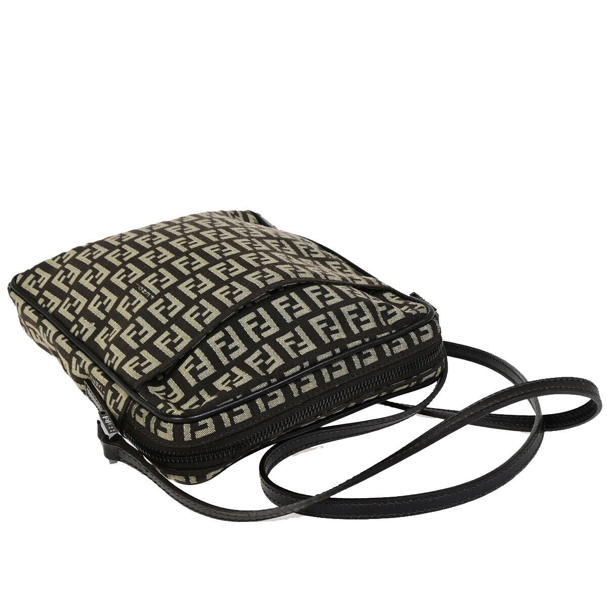 Fendi Brown Canvas Shoulder Bag ()